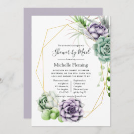 Geometrische Säuglinge Baby oder Brautparty per Ma Einladung