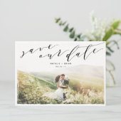 Geometrische Save the Date gemalte Frame-Karte (Stehend Vorderseite)