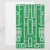 Geometrische Schalttafel Briefpapier (Vorne/Hinten)
