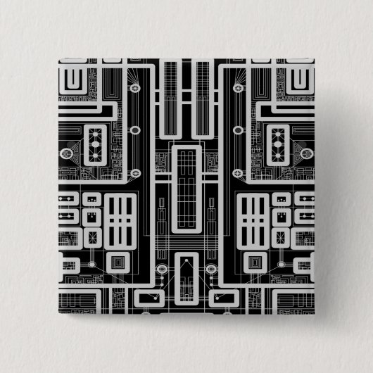 Geometrische Schalttafel Button (Vorderseite)