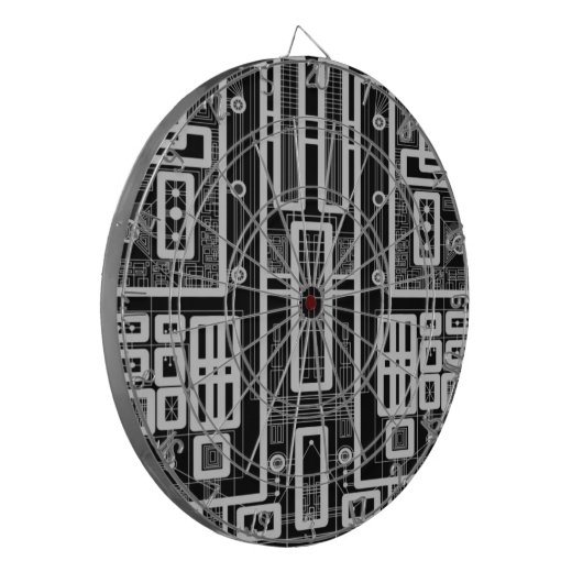 Geometrische Schalttafel Dartscheibe (Vorderseite Links)