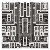 Geometrische Schalttafel Fotodruck (Vorne)
