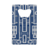 Geometrische Schalttafel Geldbeutel Flaschenöffner (Vorderseite)