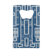 Geometrische Schalttafel Geldbeutel Flaschenöffner (Rückseite)