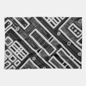 Geometrische Schalttafel Handtuch (Horizontal)