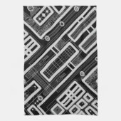 Geometrische Schalttafel Handtuch (Vertikal)