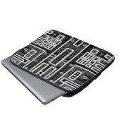 Geometrische Schalttafel Laptopschutzhülle (Vorne Knopf)