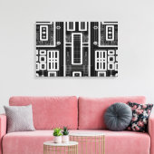 Geometrische Schalttafel Leinwanddruck (Insitu (Wohnzimmer))