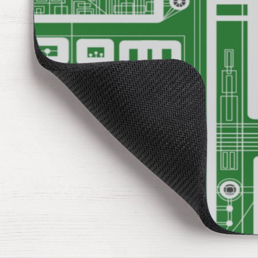 Geometrische Schalttafel Mousepad (Ecke)