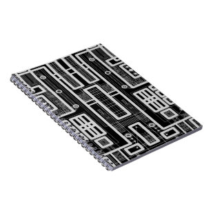 Geometrische Schalttafel Notizblock