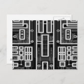 Geometrische Schalttafel Postkarte (Vorne/Hinten)