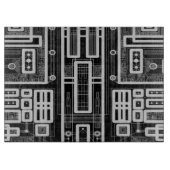 Geometrische Schalttafel Schneidebrett (Vorderseite)