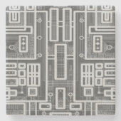 Geometrische Schalttafel Steinuntersetzer (Vorderseite)