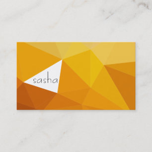 Geometrische Schattierungen (Orangen) Visitenkarte