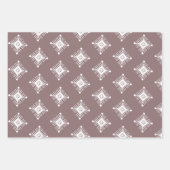 Geometrische Schneeflocken Weihnachten Geschenkpapier Set (Vorderseite 2)