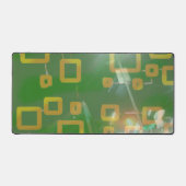 Geometrische Schreibmatte für grüne und gelbe Quad Schreibtischunterlage (Vorderseite)