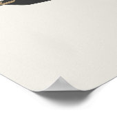 Geometrische Schwalbe Moderne Minimalistische Voge Poster (Ecke)