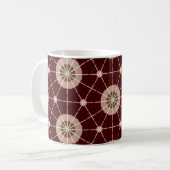 Geometrische Schwärmetöne Kaffeetasse (Vorderseite Links)
