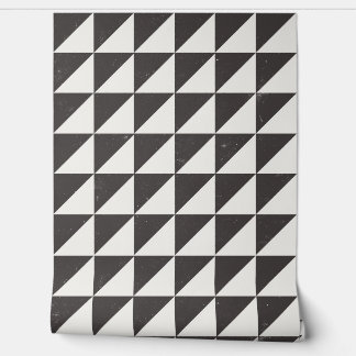 Geometrische Schwarz- und Weiß-Dreiecke Tapete
