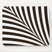 Geometrische schwarz-weiße Zebra-Streifen Mousepad (Vorne)