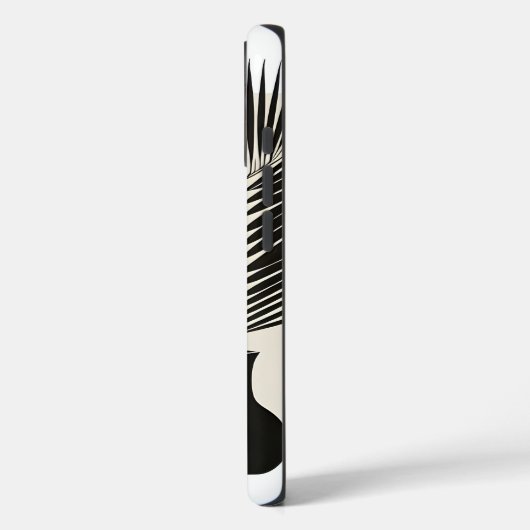 Geometrische schwarze Frau Case-Mate iPhone Hülle (Rückseite / Links)