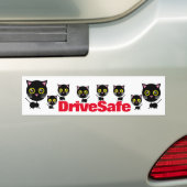 Geometrische Schwarze Katzen Autoaufkleber (Auf Auto)