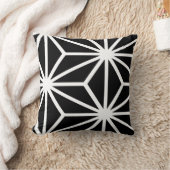 Geometrische Schwarzweiss-Sternchen-Vereinbarung Kissen (Decke)