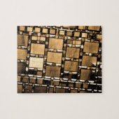 Geometrische Sepia-Spiegel Puzzle (Horizontal)