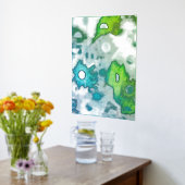 Geometrische Silberfolie Foliendrucke (Ablage(Küche))