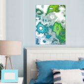 Geometrische Silberfolie Foliendrucke (In Situ (Schlafzimmer))