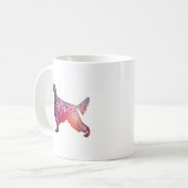 Geometrische Silhouette des englischen Setter Dog  Kaffeetasse (Vorderseite Links)