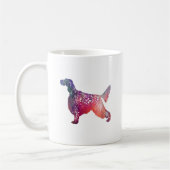 Geometrische Silhouette des englischen Setter Dog  Kaffeetasse (Links)