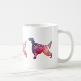 Geometrische Silhouette des englischen Setter Dog  Kaffeetasse