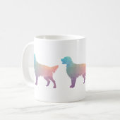 Geometrische Silhouette des flachbeschichteten Ret Kaffeetasse (Vorderseite Links)