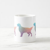 Geometrische Silhouette des flachbeschichteten Ret Kaffeetasse (Mittel)