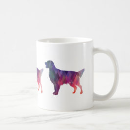 Geometrische Silhouette des flachbeschichteten Ret Kaffeetasse