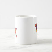 Geometrische Silhouette des flachbeschichteten Ret Kaffeetasse (Mittel)
