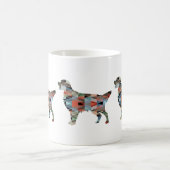 Geometrische Silhouette des flachbeschichteten Ret Kaffeetasse (Mittel)