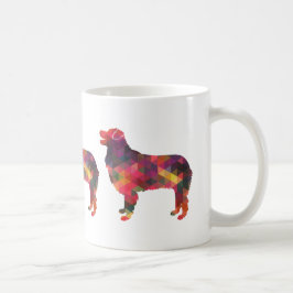 Geometrische Silhouette für australische Schepherd Kaffeetasse