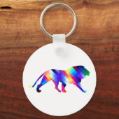 Geometrische Silhouette Schlüsselanhänger (Vorderseite)