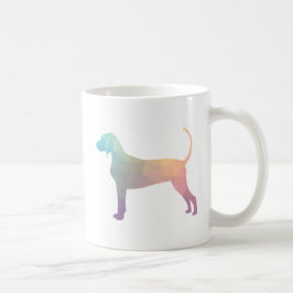 Geometrische Silhouette von Bluetick-Konsonanten i Kaffeetasse