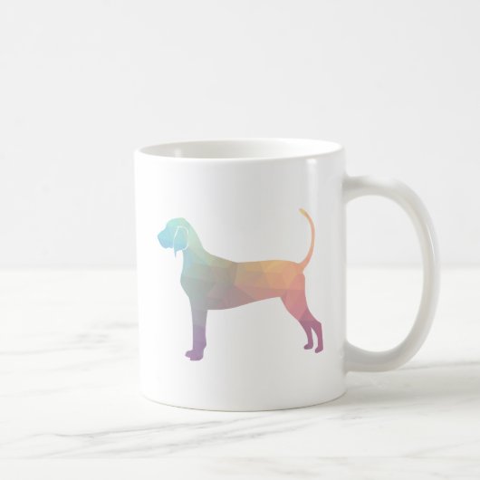 Geometrische Silhouette von Bluetick-Konsonanten i Kaffeetasse (Rechts)
