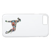 Geometrische Silhouette von Großdane Dog Kariert Case-Mate iPhone Hülle (Rückseite (Horizontal))