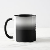 Geometrische Silver- und Schwarz-Formen Tasse (Links)