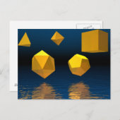 Geometrische Soliden Postkarte (Vorne/Hinten)