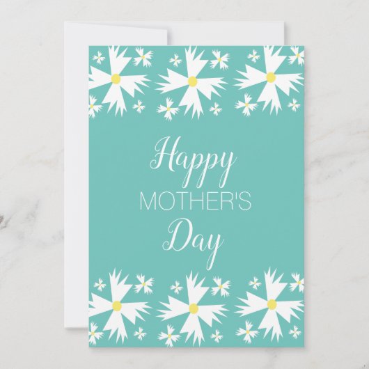 Geometrische Sommerurlaubskarte der Mutter Feiertagskarte (Vorderseite)