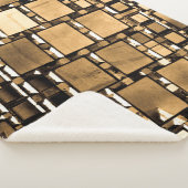 Geometrische Spiegel Sepia Sherpadecke (3/4)