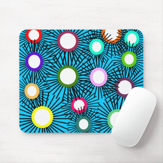 Geometrische Spike Balls Mousepad (Mit Mouse)