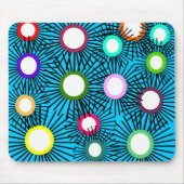 Geometrische Spike Balls Mousepad (Vorne)