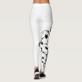 Geometrische spiralförmige Leggings - Visionärer M (Rückseite)